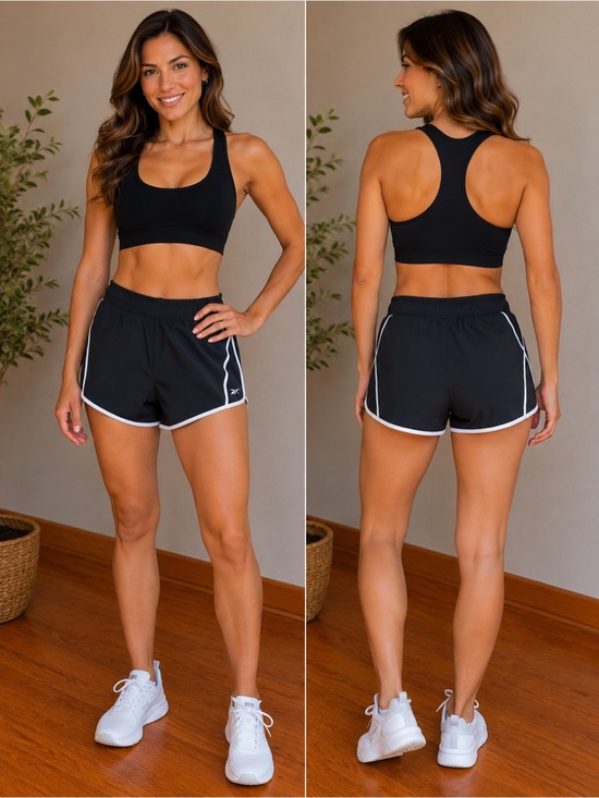 Reebok Pants - 461. Reebok Black Running Shorts Athletic Activewear NWT Size L
